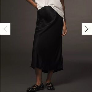 Anthropologie Tilda Slip skirt black medium